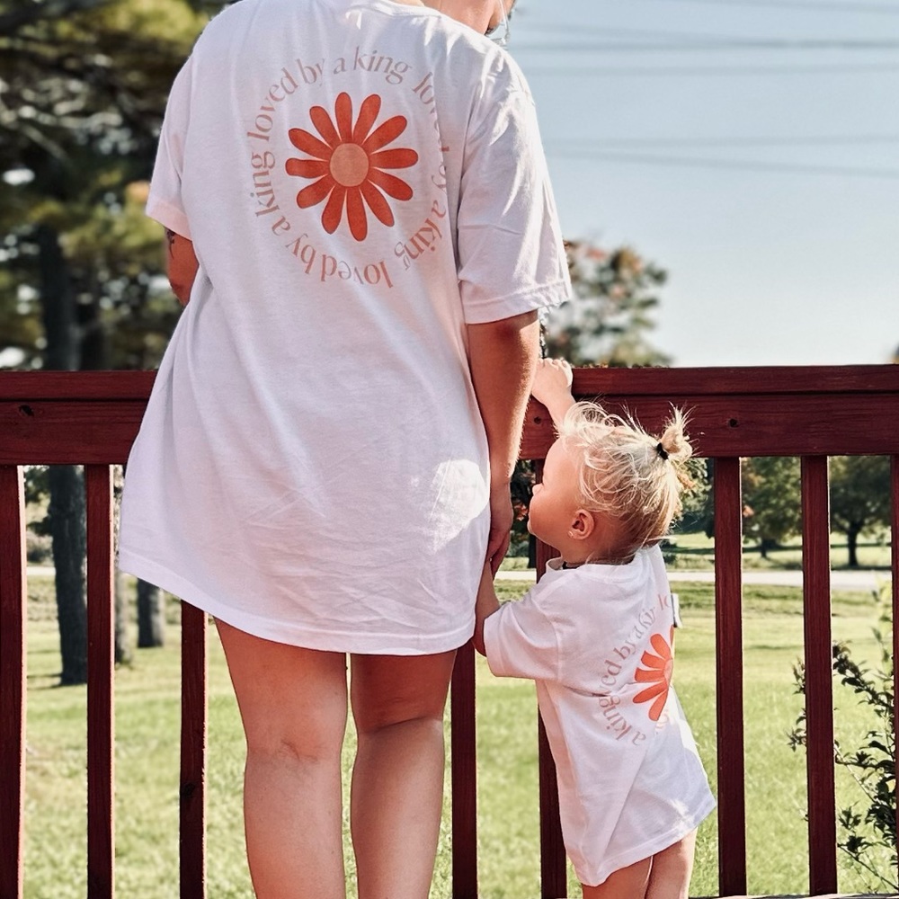 Set of 2 Mama & Mini Matching Oversized Christian Tees Size 4T & Women’s XL
